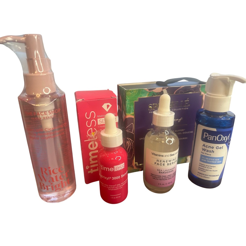 Skincare Bundle The Face Shop Timeless PanOxyl Spongelle Vitamins and Sea Beauty